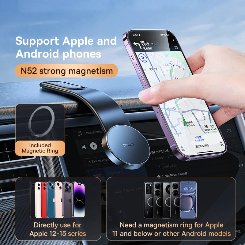 Magnetic Bendable Car Mobile Phone Holder Wireless Charger